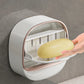 1PC Soap Box Wall Mounted Light Luxury Soap Holder Punch