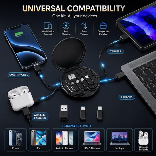 5 In 1 Multifunctional Data Cable Set